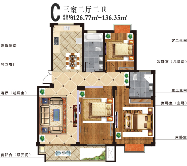 點擊圖片放大 戶型圖C