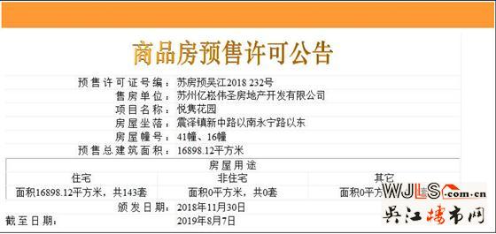 悅雋平瀾府領(lǐng)證 備案價9251.08-14941.36元/平