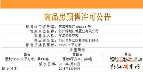 吳江兩盤領(lǐng)預(yù)售證  備案價(jià)8660元/平起