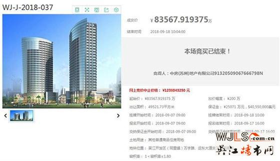 吳江土拍吸金13.6億！兩宗宅地被中房、華鼎以低價競得