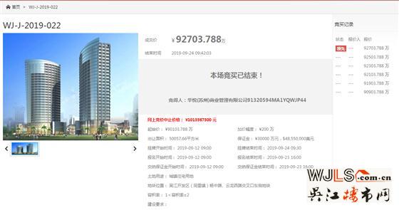 吳江2宗地成功出讓！正榮競(jìng)得同里地塊，德信底價(jià)拿下盛澤地塊