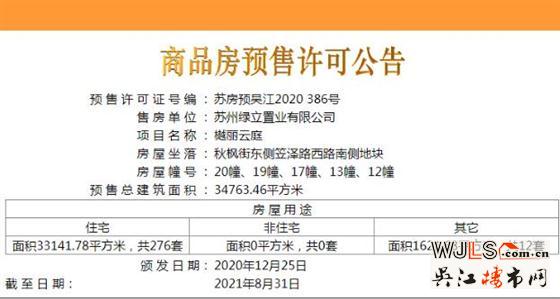 綠地樾麗云庭領(lǐng)預(yù)售證  備案價23953-2662庭領(lǐng)預(yù)售證  備案價23953-26627元/平米