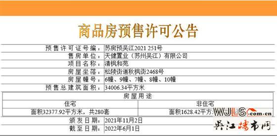 取證！天健清楓和苑備案價26129元/平米