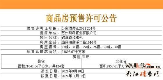 領(lǐng)證！盛澤頤和公館備案均價(jià)17648元/平米